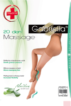 Колготки Gabriella Medica Massage 20 den противоварикозные с уплотненными шортиками и профилактическим массажем ступни